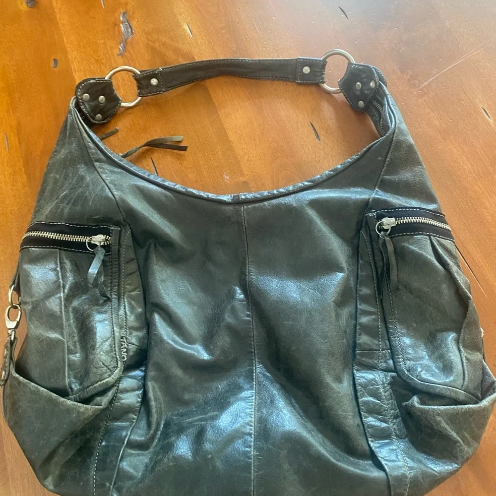Olive Green Hobo Shoulder Bag - Picture 2 of 8